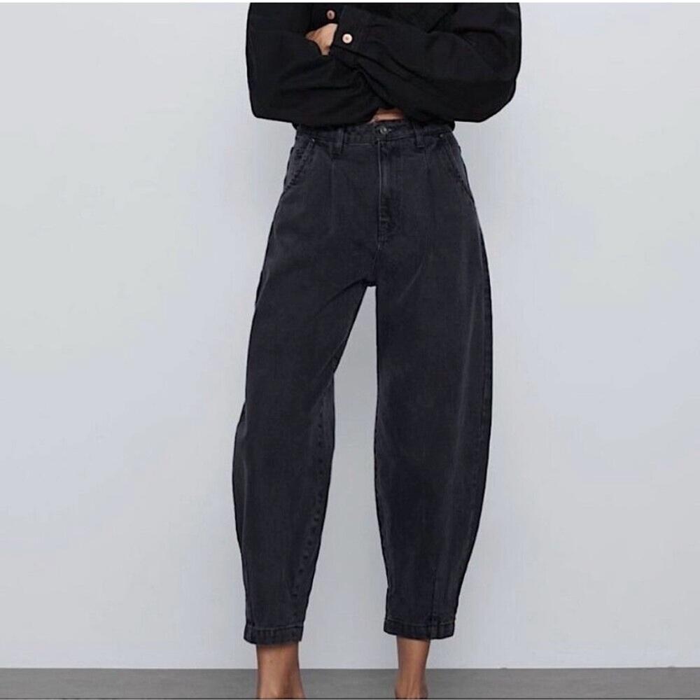 Zara High Waist Baggy Jeans